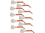 Confezione Da 10 Spatole In Acciaio Inox | Giratutto Con Manico In Legno | Spatola Per Arrosti - Pan Scoop | Giratutto Per Arrosti | Spatola Per Barbecue | Spatola Per Griglia Bbq | Utensili Da Cucina | Giratutto Per Hamburger