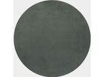 Tappeto A Pelo Alto Pouffy Verde 200 Cm Rotondo