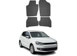 2009-2017 Vw Polo FußMatten Gummi Schwarz 4 Tlg