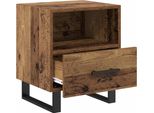 Syfax™ Armadio Da Notte Con Cassetto Legno Vecchio 40 X 35 X 47,5 Cm