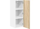 Syfax™ Armadio Pensile Quercia Sonoma E Bianca 30 X 31 X 80 Cm