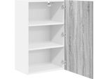 Syfax™ Armadio Pensile Grigio Sonoma E Bianco 50 X 31 X 80 Cm