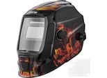 Casco Per Saldatura Automatico Vevor, 93 X 43 Mm True Color, Maschera Per Saldatura Ad Energia Solare, 2 Sensori D'arco, Din 4/9-13 Per Cicli Di Saldatura Tig, Mig E Arc - Serie Crius (Modello A Fiamma)