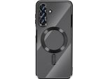 Avizar, Custodia Compatibile Con Galaxy A17 Magsafe Con Cornice Cromata, Nera