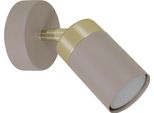 Moderna Lampada Da Parete In Cashmere Con Elemento Mobile Dorato 1Xgu10 10W Joker Milagro
