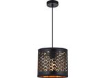 Lampada A Sospensione Morgan Nero/Oro E27 – Milagro ML1800