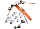 Succebuy Curvatubi, 6-22 Mm, Curvatubi Manuale Fino A 90°, Avanti, Utensile Di Curvatura Con 7 Ganasce In Lega Di Alluminio, Utensile Hvac Per La Manutenzione Di Impianti Di Refrigerazione In Rame E Alluminio