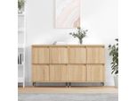The Living Store Credenze 2 Pezzi In Legno Rovere Sonoma