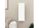 The Living Store Mobile Tv Bianco 30,5X30X90 Cm Materiale Legno