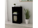 Syfax™ Libreria Nera 40X24X75 Cm In Legno Multistrato