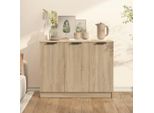 The Living Store Credenza Rovere Sonoma 90,5X30X70 Cm Materiale In Legno