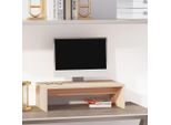 The Living Store Supporto Per Monitor 50X27X15 Cm In Legno Di Pino Massiccio
