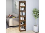 The Living Store Libreria/Divisorio In Rovere Fumé 40X30X198 Cm