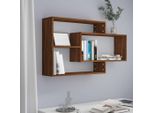 The Living Store Mensola A Muro Marrone Effetto Rovere 104X20X58,5 Cm Materiale A Base Di Legno