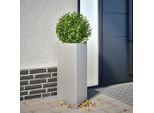 Maison Exclusive - 2 Vasi Da Fiori Triangolari 40X40X75 Cm In Acciaio Zincato
