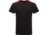 Tridri - Maglietta "Performance"" Per Uomo/Donna Unisex RW11146 (Xxl) (Nero/Rosso Fuoco)"