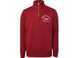 Gant - Felpa Da Uomo Con Zip Corta GT11903 (L) (Rosso)