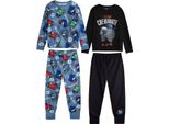 Among Us - Pigiama Con Pantaloni Lunghi Per Bambino (Confezione Da 2) NS9731 (140) (Colorato)