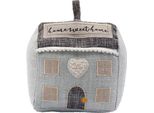 Qualcosa Di Diverso - Fermaporta Cottage SD10820 (15 Cm X 16 Cm X 15 Cm) (Grigio/Marrone)