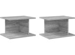 Syfax™ Comodino 2 Pcs Grigio Sonoma 40 X 30 X 25 Cm Legno Multistrato