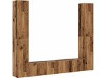 Syfax™ Mobili Tv A Parete 6 Pz Legno Vecchio Legno Multistrato
