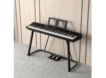 Zimilo 88 Tasti Pianoforte Digitale Pianoforte Elettrico Pianoforte Portatile Meccanica A Martelletti Ponderata Per Principianti E Bambini Con Supporto Per Pianoforte Triplo Pedale Nero