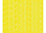 Adesivi Numerati Autoadesivi, 3 Cm, Gialli, Lucidi