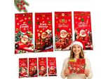 Sacchetti Natalizi In Cellophane Babbo Natale E Renna 27X13 Cm 50 Pz.