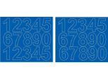 Adesivi Numerici Autoadesivi, 6 Cm, Blu, Opachi
