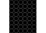 Adesivi Rotondi, Diametro 6 Cm, 48 Pezzi, Nero Opaco