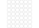 Adesivi Rotondi, Diametro 3 Cm, 42 Pezzi, Bianco Opaco