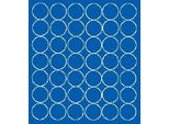 Adesivi Rotondi, Diametro 3 Cm, 42 Pezzi, Blu Opaco