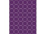 Adesivi Rotondi, Diametro 6 Cm, 48 Pezzi, Viola Lucido