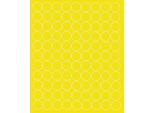 Adesivi Rotondi, Diametro 4 Cm, 99 Pezzi, Giallo Brillante