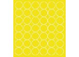 Adesivi Rotondi, Diametro 3 Cm, 42 Pezzi, Giallo Brillante