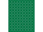 Adesivi Rotondi, Diametro 2 Cm, Puntini, 99 Pezzi, Verde Opaco