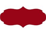 Etichetta Per Barattolo (7,5 X 3 Cm), Rosso Scuro, Opaco