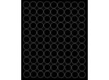 Adesivi Rotondi, Diametro 4 Cm, 99 Pezzi, Nero Lucido