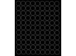 Adesivi Rotondi, Diametro 4 Cm, 99 Pezzi, Nero Opaco