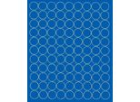 Adesivi Rotondi, Diametro 2 Cm, 99 Pezzi, Blu Opaco