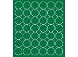 Adesivi Rotondi, Diametro 3 Cm, 42 Pezzi, Verde Opaco