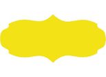 Etichette Per Barattoli Da Conservazione 7,5 X 3 Cm, 60 Pezzi, Giallo Opaco