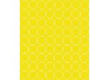 Adesivi Rotondi, Diametro 5 Cm, Pois, 72 Pezzi, Giallo Brillante