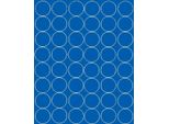 Adesivi Rotondi, Diametro 6 Cm, 48 Pezzi, Blu Opaco