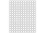 Adesivi Rotondi, Diametro 1,5 Cm, 180 Pezzi, Bianco Opaco