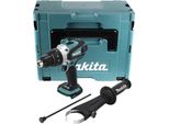 Makita Dhp 458 Zj Trapano Avvitatore Con Percussione A Batteria 18V 91Nm + Valigetta Makpac - Senza Batterie, Caricabatterie