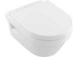Villeroy & Boch Omnia Architectura Wc-Combi-P. Bianco Directflush, Vaso Con Sportello Profondo E Sedile Sospeso Senza Bordo