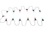 Globo Lighting Luci Led Da Fata In Plastica Nera, 20X Led