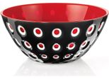 Ciotola Guzzini Le Murrine Nero-Rosso-Bianco, D. 25 Cm Ca