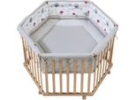 Box Roba Cosiplay "Adam & Eule"", Esagonale, Con Imbottitura Protettiva E Rotelle, Faggio Biologico Naturale"